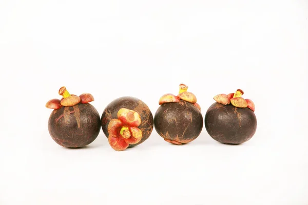 Mangosteen Fruits Fresh Healthy Tropical Fruits — Foto Stock