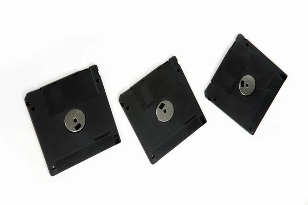 Floppy Disks Isolated White Background — Stock Photo, Image