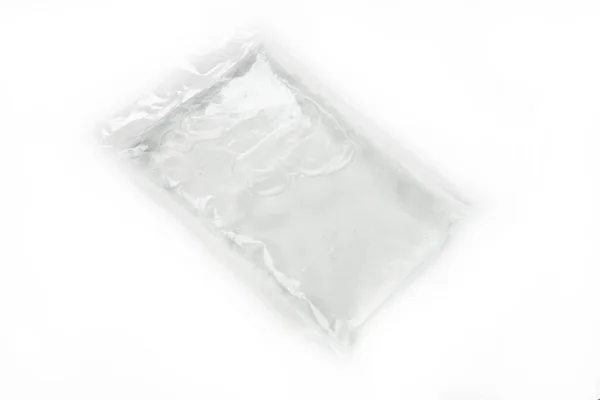 White Plastic Bag Isolated Background — Stock Photo, Image