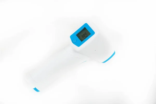White Electronic Device Thermometer Close — Stock Fotó