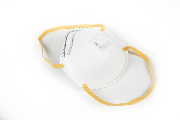 Protective Mask Medical Protection White Background — Fotografie, imagine de stoc
