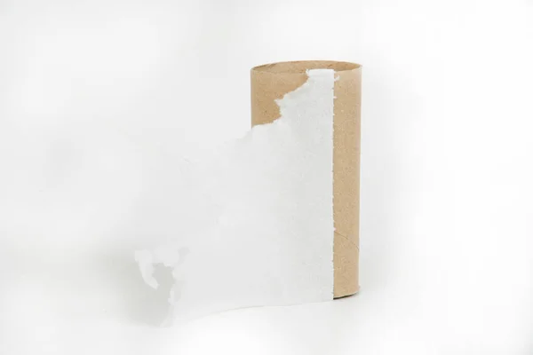 Paper Roll White Background — Stock Photo, Image