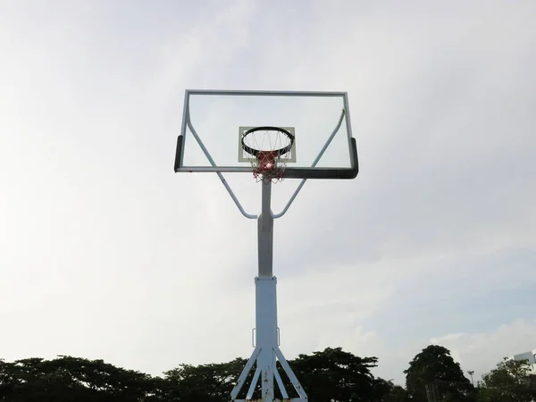 Canestro Basket Strada — Foto Stock