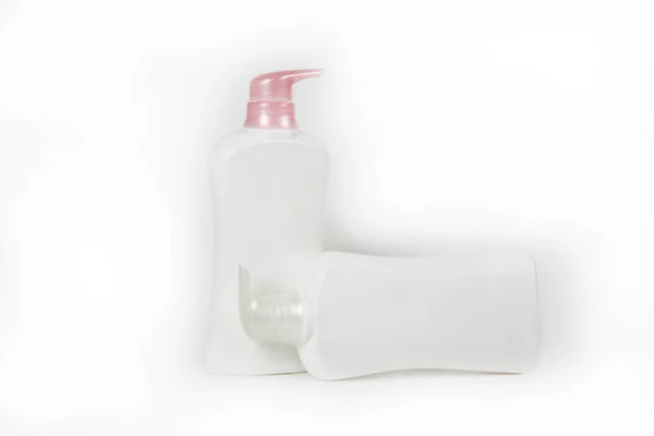 Cosmetic Bottles Isolated White Background — Stock Photo, Image