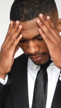 Bir endişe verici iş kişi