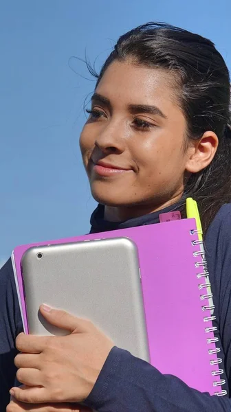 Eine Glückliche Studentin — Stockfoto