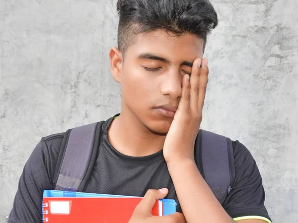 Jovem Estudante Infeliz — Fotografia de Stock