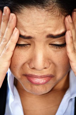 Üzgün İspanyol iş kadını