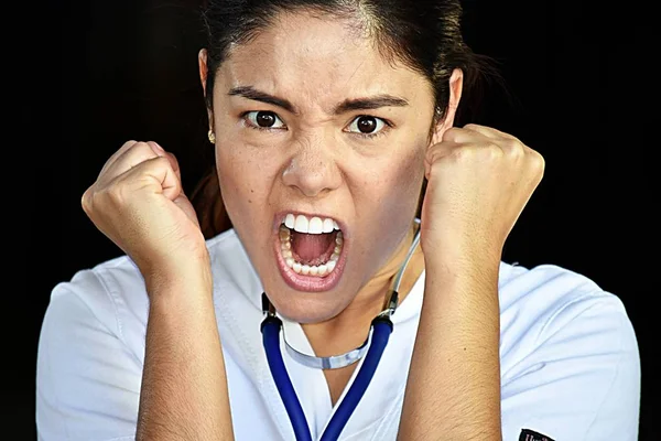 Eine Wütende Hispanische Person — Stockfoto