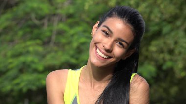 Sevimli genç Kolombiyalı Teen