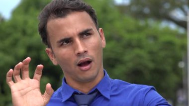 Heyecanlı başarılı İspanyol iş adamı