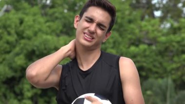 Atletik erkek İspanyol Genç ağrı ile