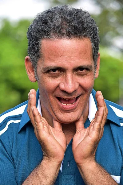 Middle Aged Colombian Male Happiness — Stock Photo, Image