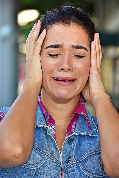 Attractive Female Anxiety — Stock Photo, Image