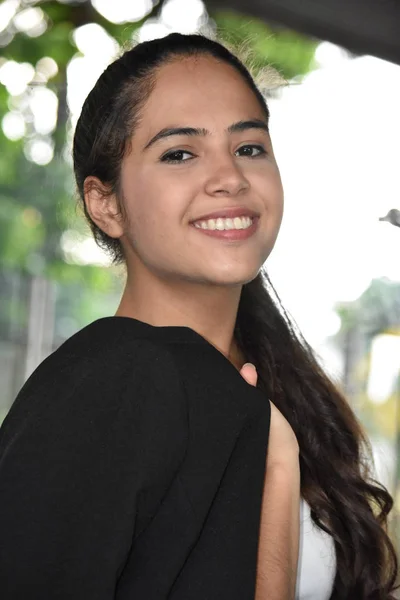 Adolescente Colombiano Menina Confiança — Fotografia de Stock