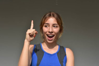 Güzel kız bir fikir olan