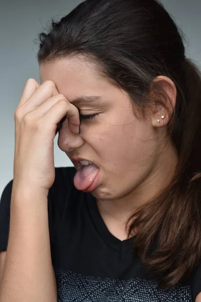 Una Mujer Una Enfermedad — Foto de Stock