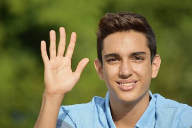 Kolombiyalı bir çocuk sayma