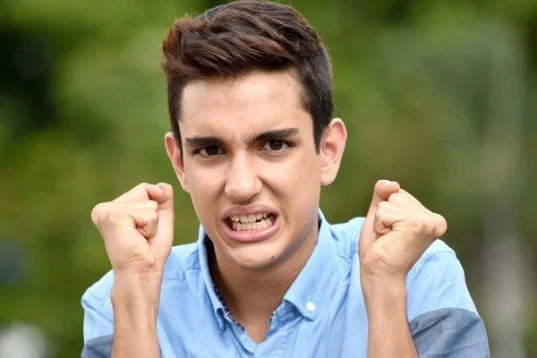 Anxious Minority Teen Boy — Stock Photo, Image