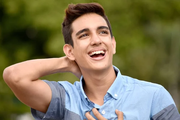 Teen Male Laughing — Stock Photo, Image