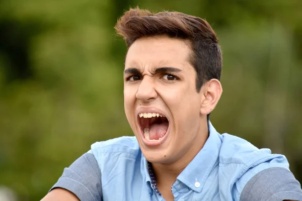 Good Looking Teenage Boy Shouting — Stock Photo, Image