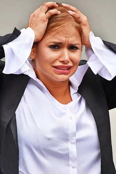 Stressed Adult Person — Stock Photo, Image