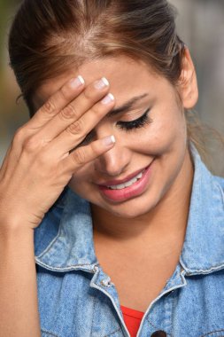 Stresli bir güzel kadın