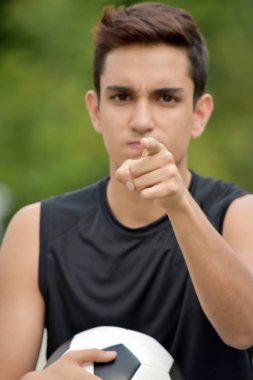 Bir üzgün Latino kişi