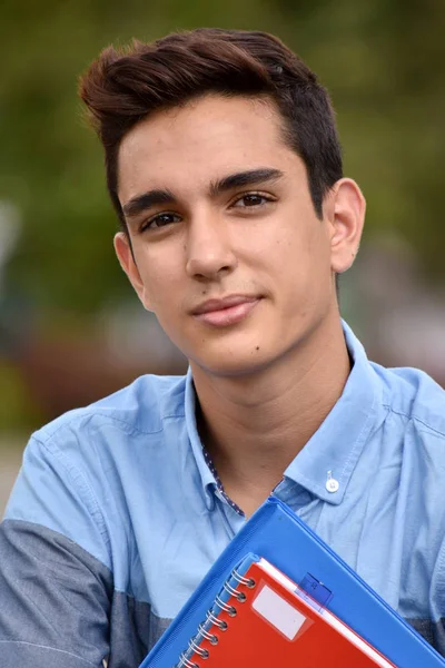 Latino Mâle Étudiant Bonheur — Photo