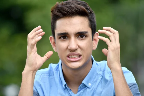 Ansioso Adolescente Maschio — Foto Stock