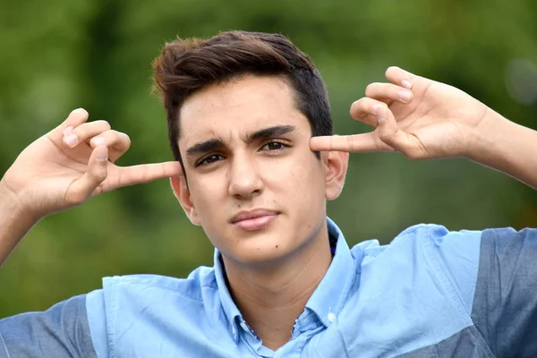 Youthful Colombian Boy Teenager Silence — Stock Photo, Image