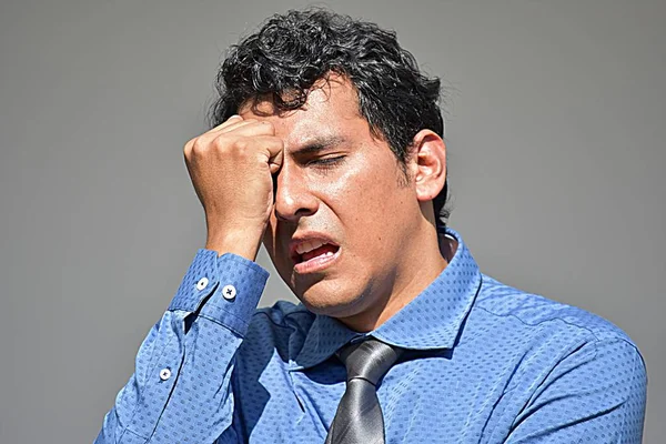Стрессовый Колумбийский Бизнесмен — стоковое фото