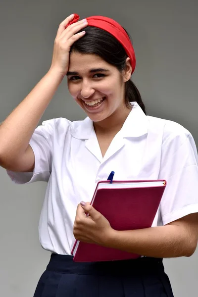 Problemas Memória Estudante Menina — Fotografia de Stock