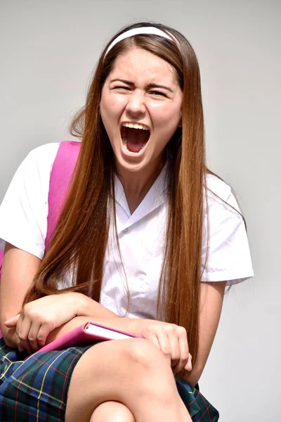 Crier Catholique Colombien Étudiant Adolescent — Photo