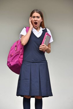 Sürpriz Katolik Kolombiya öğrenci genç liseli kız