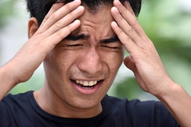 Stresli farklı erkek kişi