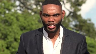 Kızgın Afrika Müslüman adam