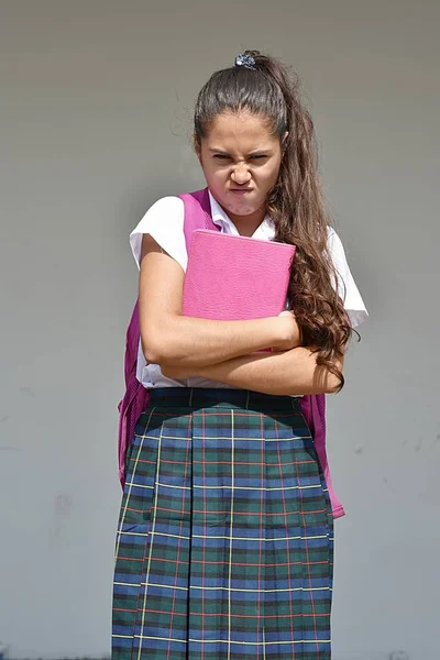 Chica Estudiante Disgusto — Foto de Stock