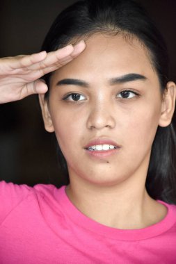 Çekici farklı Bayan selamlayan