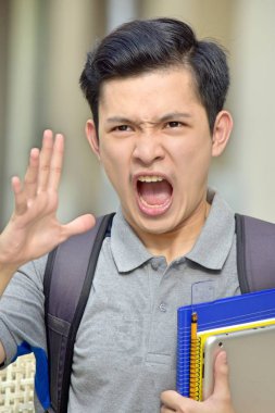 Stresli üniversite Asya kişi