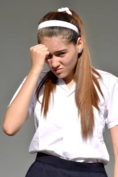 Uma Menina Adolescente Estressada — Fotografia de Stock