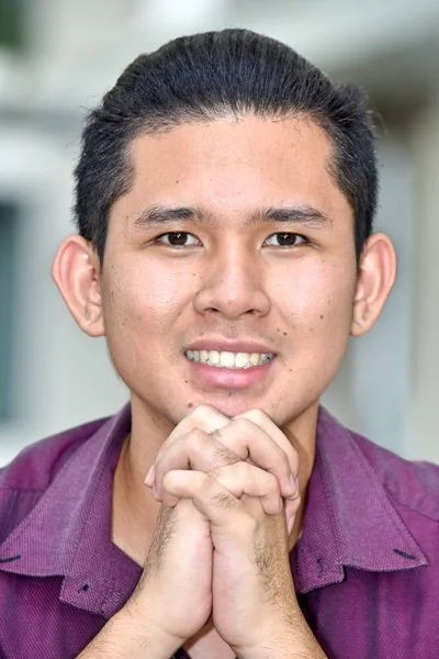 Praying Handsome Minority Male — Stock Photo, Image