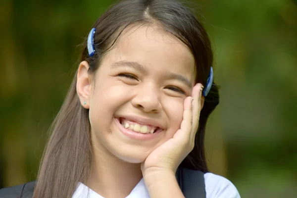 Lächelnd Prep Mädchen Student — Stockfoto