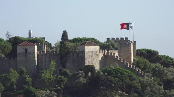 中世纪欧洲山上城堡 — 图库视频影像