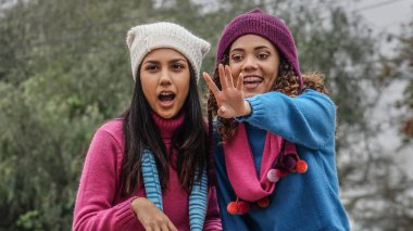 Soğuk havalarda arkadaşlar