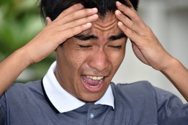 Stresli bir genç adam