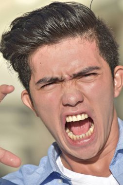 Stres altında bir erkek