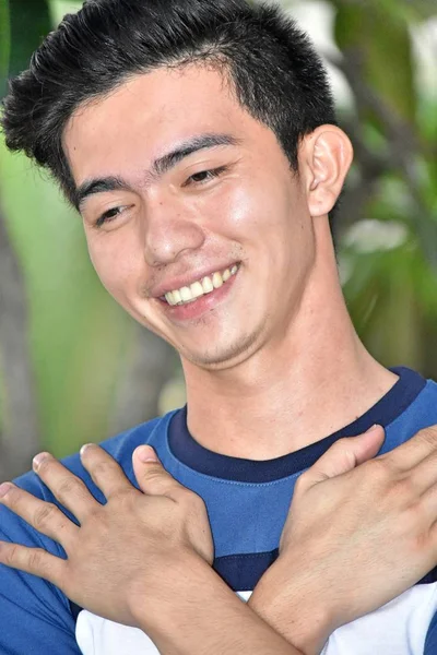 Hezký Filipínský Dospělého Muže Lásce — Stock fotografie