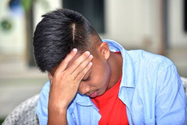 Stres altında bir erkek