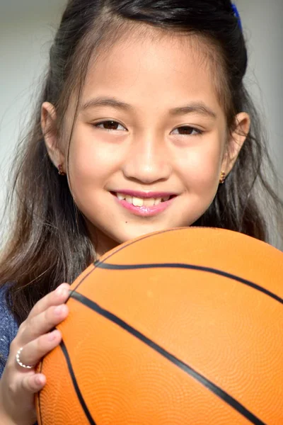 Pretty Filipina Female Basketball Player And Happiness